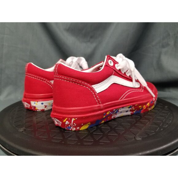 Vans Old Skool Sneakers Canvas Red White Size 13 Kids BRAND NEW IN BOX! - Picture 8 of 11